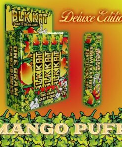 Blk Kat Carts - Mango Puff 1G For more details on flavors and products, be sure to visit the Blk kat carts website to explore the full range of options