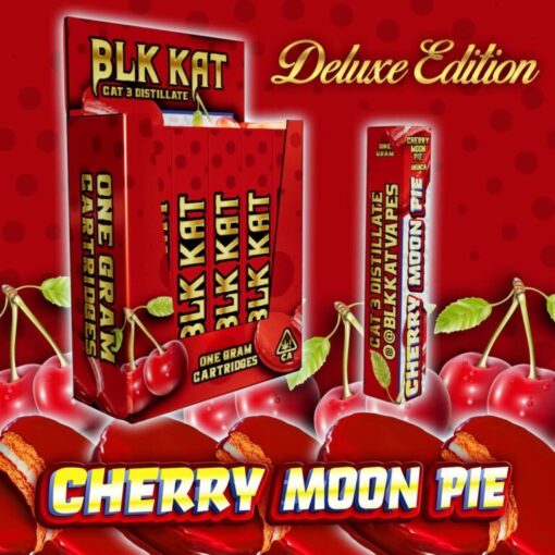 Blk Kat Cherry Moon Pie 1G The Blk Kat cartridges price may vary depending on where you purchase them, but they generally reflect the premium quality