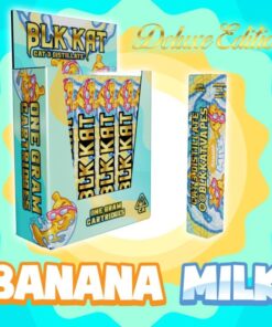 Blk Kat 1g Disposable - Banana Milk The Blk Kat 1g disposable offers a perfect balance of convenience and performance. With a pre-filled tank of liquid