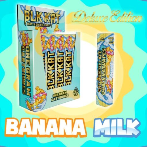 Blk Kat 1g Disposable - Banana Milk The Blk Kat 1g disposable offers a perfect balance of convenience and performance. With a pre-filled tank of liquid